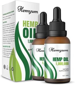 Organic and natural Hemp Oil 1,000,000 Utmost Toughness – Natural Hemp Tincture Drop – Vegan, Non-GMO, Organically Grown in Usa – 2-Pack