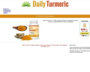 Daily Turmeric – Dietary Supplement | Supports Healthly Inflammatory Response