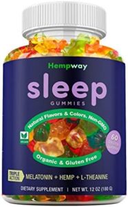 Hemp Rest Gummies Triple Motion | Encourages Wholesome Slumber | Relaxes Human body & Intellect | Manufactured in United states of america | 5mg Melatonin | 200mg Hemp | 10mg L-Theanine | 60 Organic and natural Gummies
