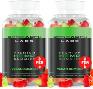 Analysis Labs – High quality Hemp Gummies 120 Count, 2 Fer 1 Ad. Highly developed System with 500,000 Hemp Oil Blend. Normal – Will help System Aches, Worriedness & to Truly feel Serene