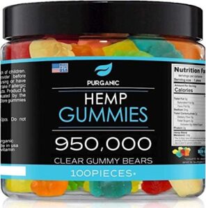 Purganic Hemp Gummies – Can help Aid Snooze, Peace and Rest – Superior Power and Assist All Natural Delicious Fruit Flavors – Created in Usa – 100ct