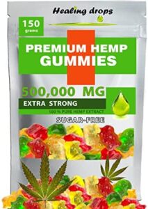 Quality Organic and natural Hemp Sugar-Absolutely free Gummy Bears All-natural Wellness Assistance 500,000MG Significant Efficiency with Natural vitamins B E C D Omega 3 6 9