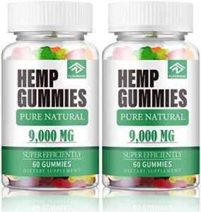 FlourishNitya 2 PacksHigh Efficiency Hemp Gummies Added Energy Extract Hemp Oil – Slumber Relaxed Mood Emphasis Vegan 120 Counts Edible Bear Sweet Built in The United states of america Small Sugar Zero ÇBD Oil