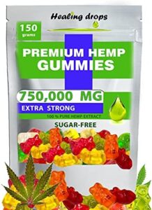 Hemp Gummies 750,000mg Top quality Natural Sugar-No cost Purely natural Overall health Aid Higher Potency Wealthy in Vitamins B E C D Omega 3 6 9 Tremendous Gummy Bears